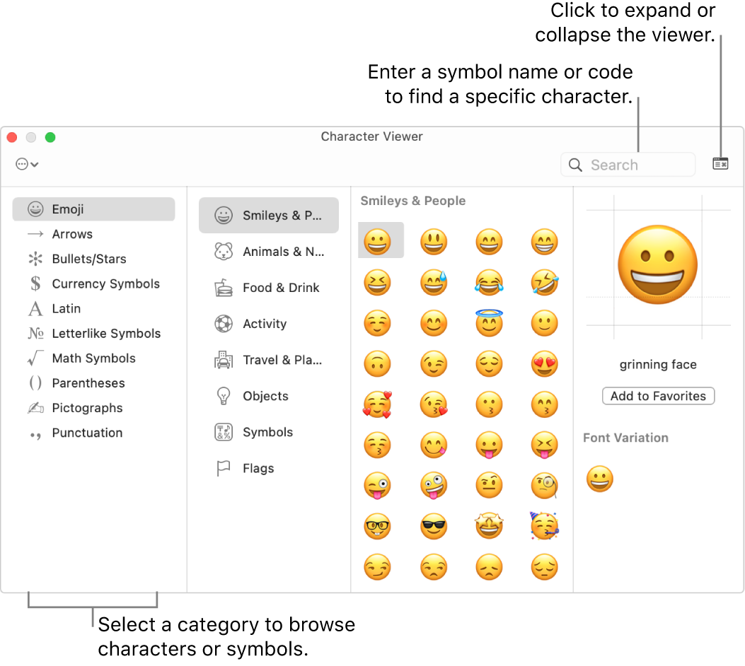 use codepoints for emoji on a mac